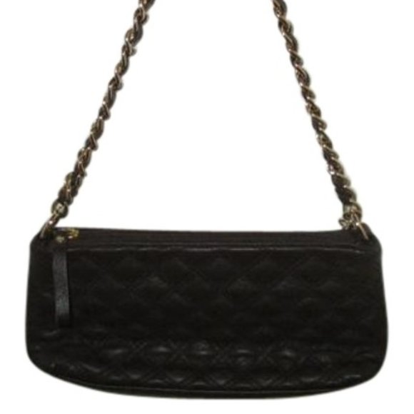 *The Sak Quilted Chocolate Brown Surface Man Made Materials Baguette - Picture 1 of 7